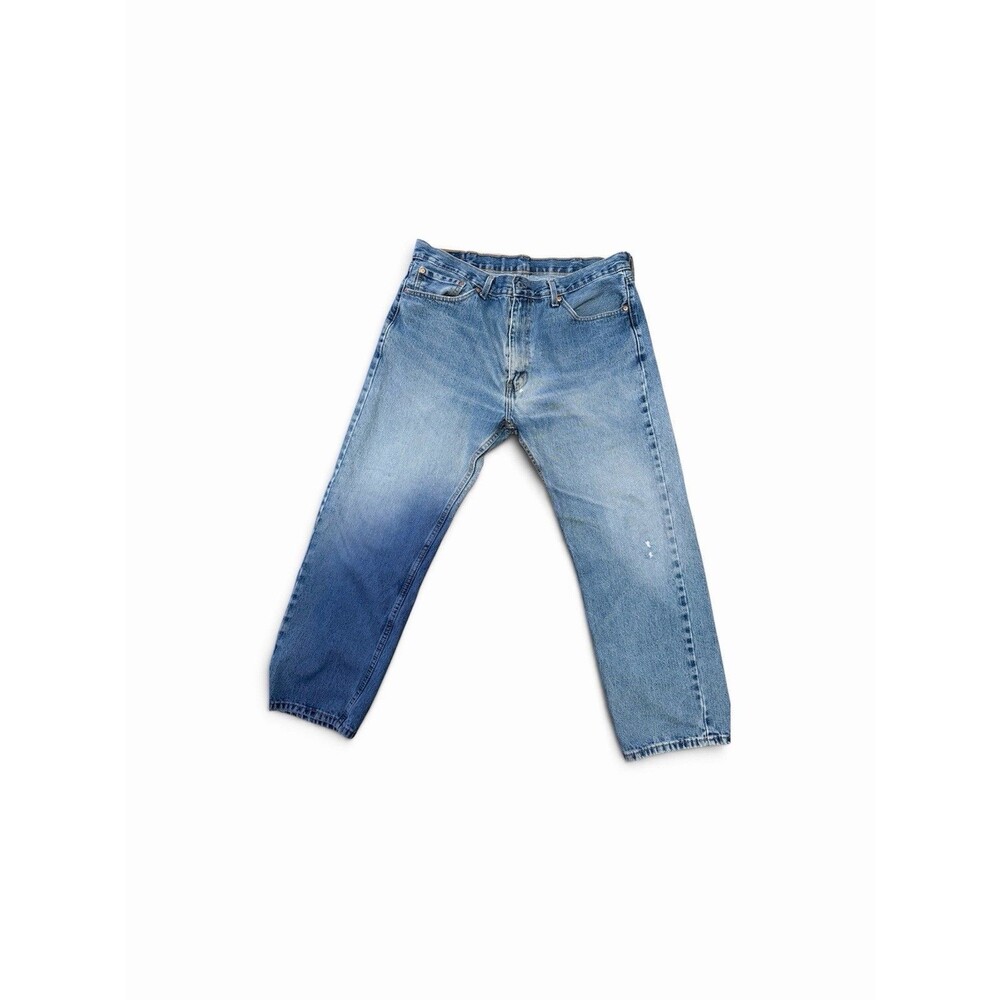 Levi's Men’s Blue Light Wash Straight Leg Regular Fit Denim Jeans Button Fly